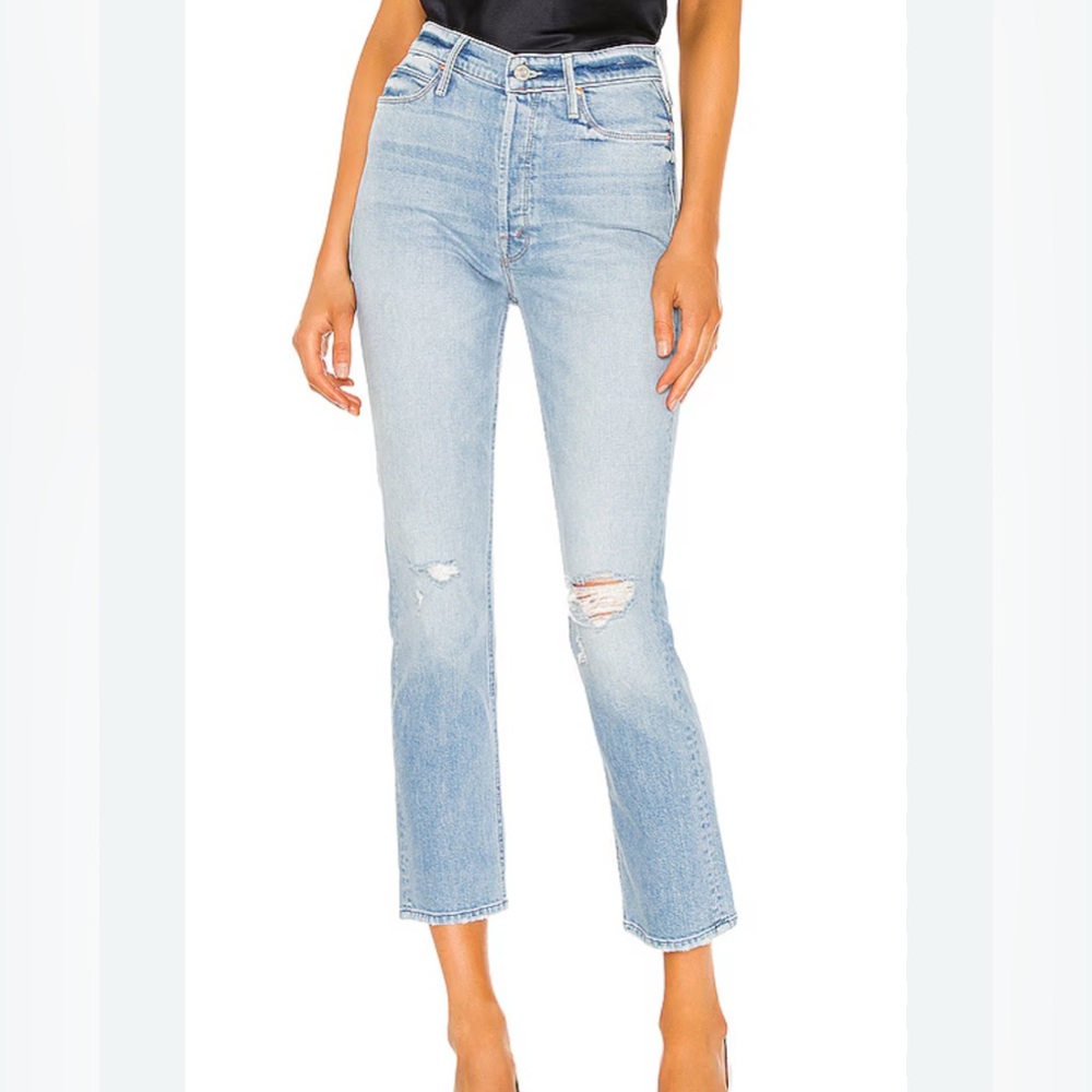 MOTHER the dazzler button fly ankle Jean 
Wash: really intoxicated 
Gently worn